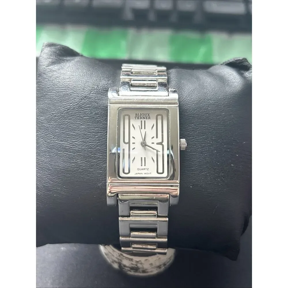 Bijoux Terner Silver Tone Women’s Quartz Watch